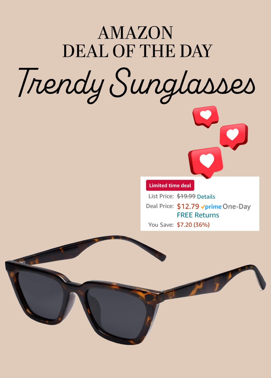 🚨 Amazon Deal of the Day: Trendy Sunglasses!!! 🚨

I have these and LOVE THESE!! Can be worn year round! 🌞

#LTKGiftGuide #LTKHoliday #LTKSaleAlert