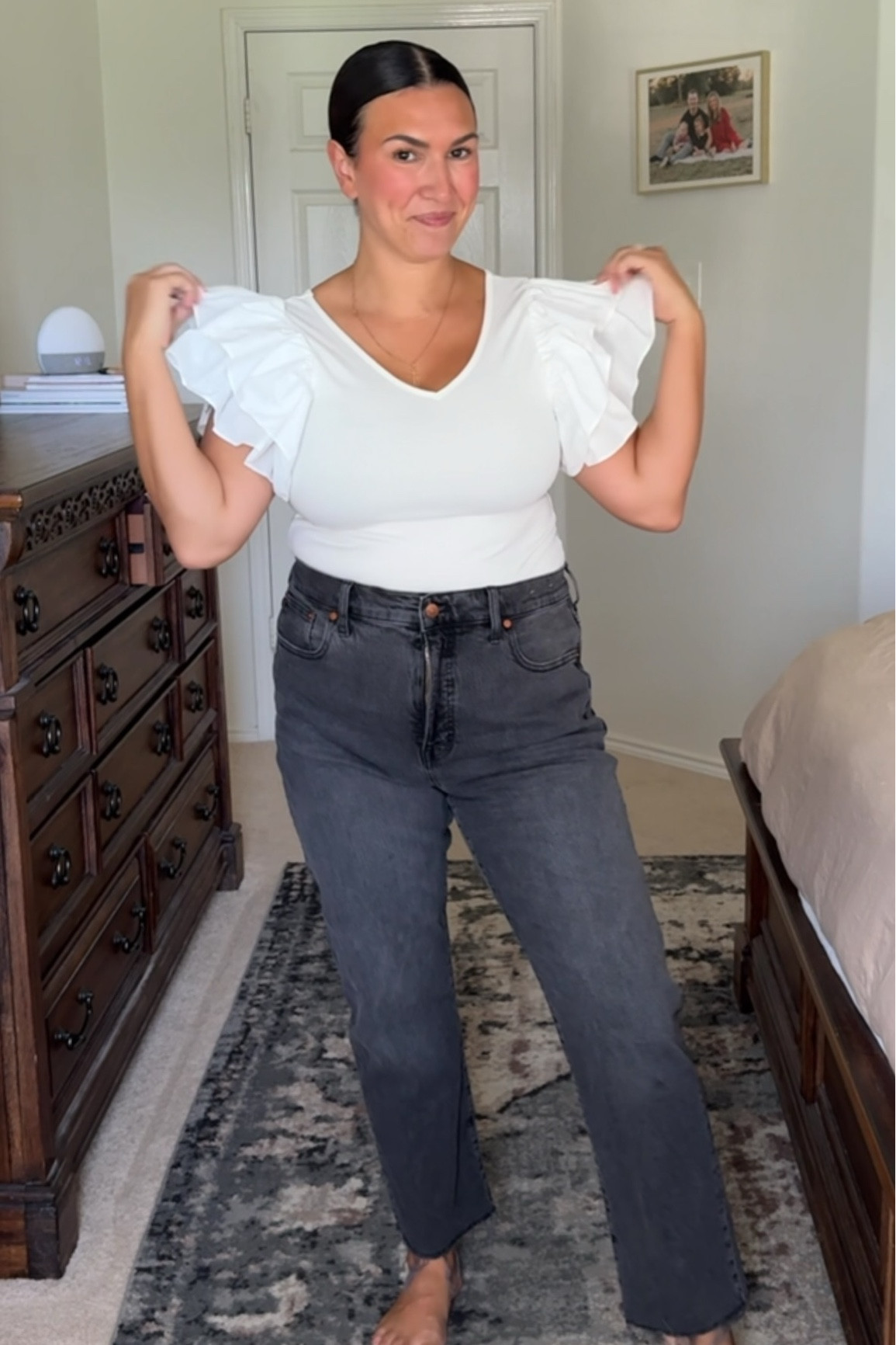 Amazon ruffle sleeve top
Model jeans on sale!!!


#outfitideas #amazonfind #amazontop #falloutfit #workingmoms #workoutfit #datenightoutfit #dailyoutfit #ootd #amazonfashion #amazonmusthaves #midsizestyle #size10 #ltkmidsize #everydaymadewell #ltkunder50

#LTKFindsUnder50 #LTKMidsize #LTKSaleAlert