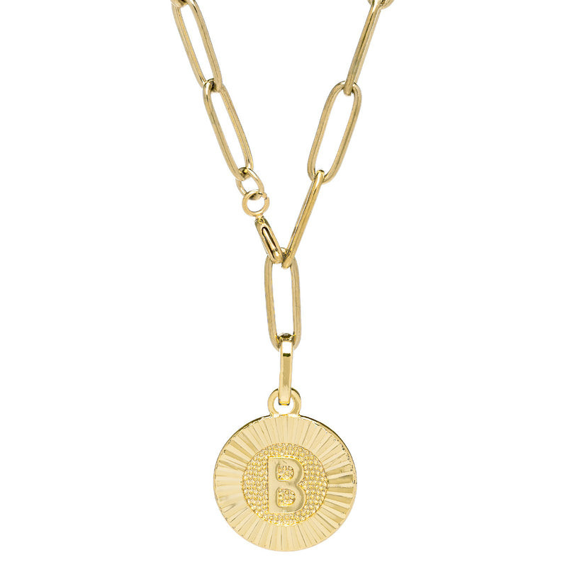 Initial Medallion Lariat | BRACHA