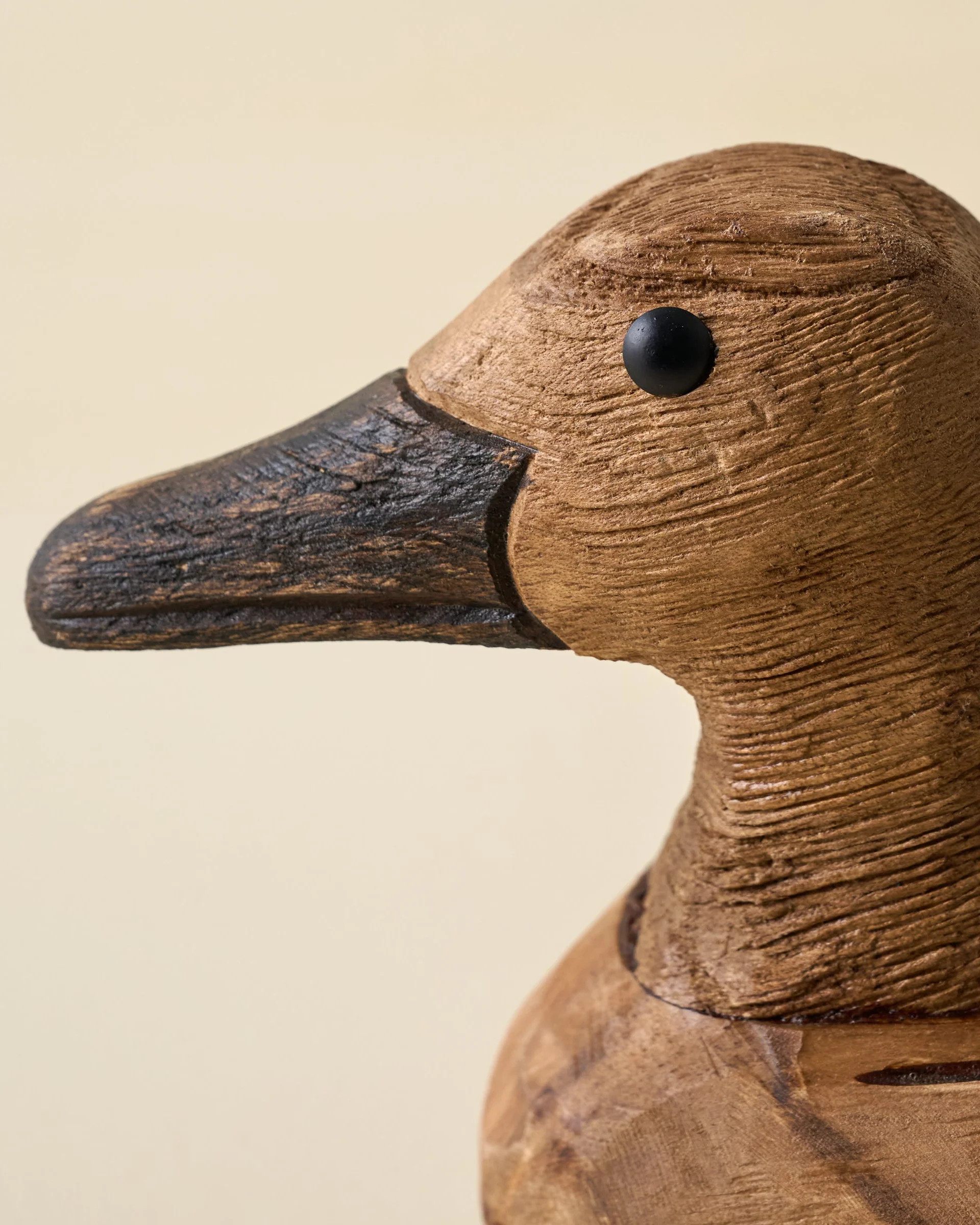 Decorative Carved Wooden Duck | Magnolia