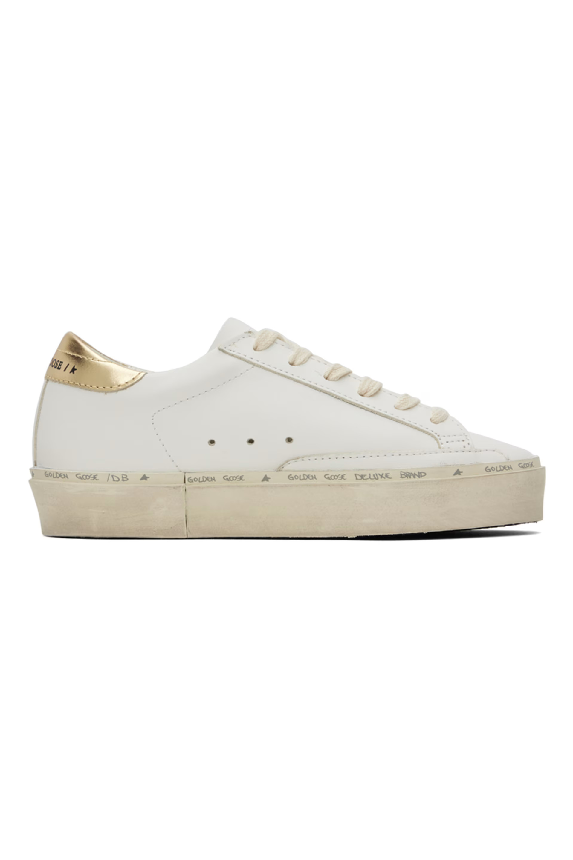 Golden Goose - White Hi Star Sneakers | SSENSE