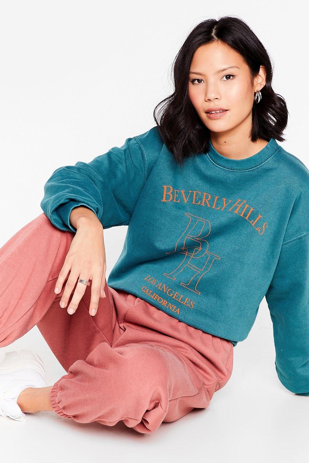 Beverly Hills Oversized Graphic Sweatshirt | NastyGal (US & CA)