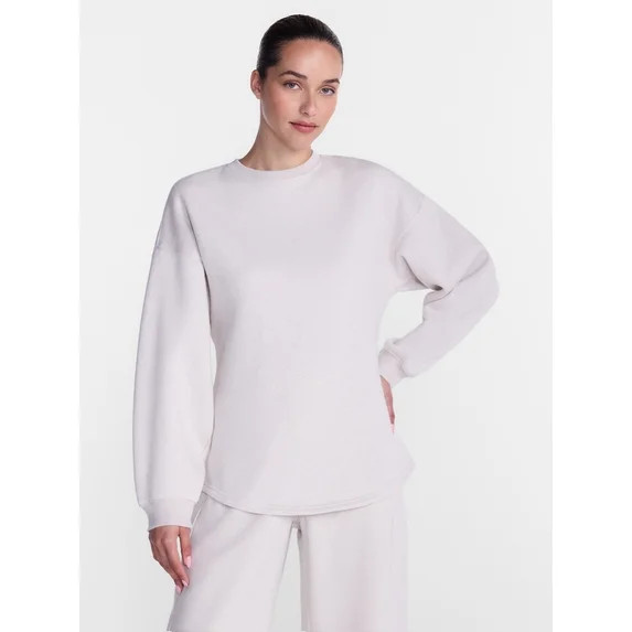 Athletic Works Women's and Women's Plus Cinched Fleece Sweatshirt, Sizes XS-4X | Walmart (US)