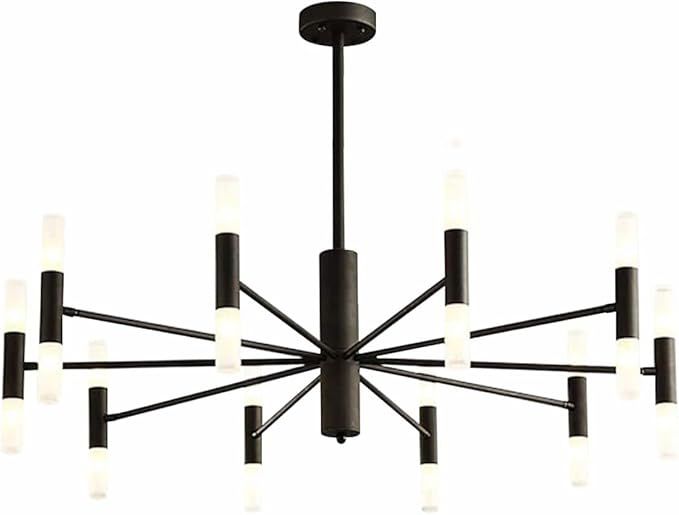 BOKT Post Modern Lighting 20-Light Living Room Chandelier Lighting Island Frosted Glass Lampshade... | Amazon (US)