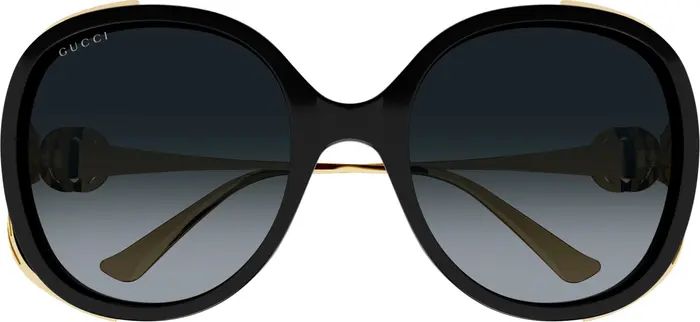 Gucci 56mm Gradient Oval Sunglasses | Nordstrom | Nordstrom