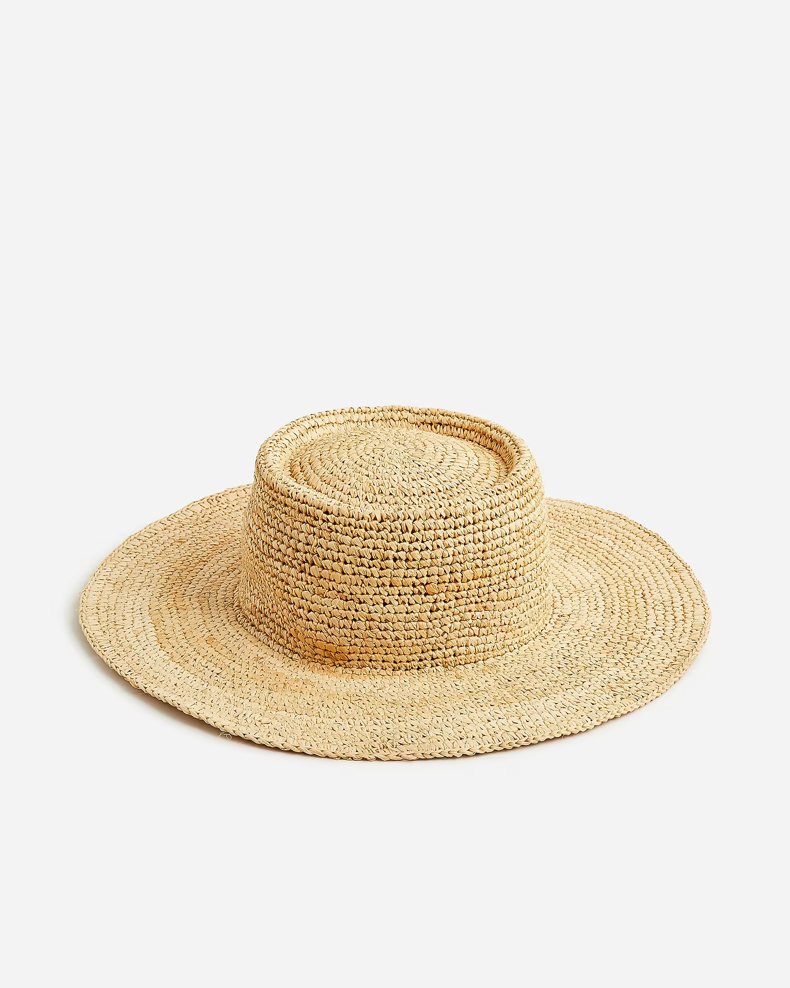 Straight-crown straw hat | J. Crew US