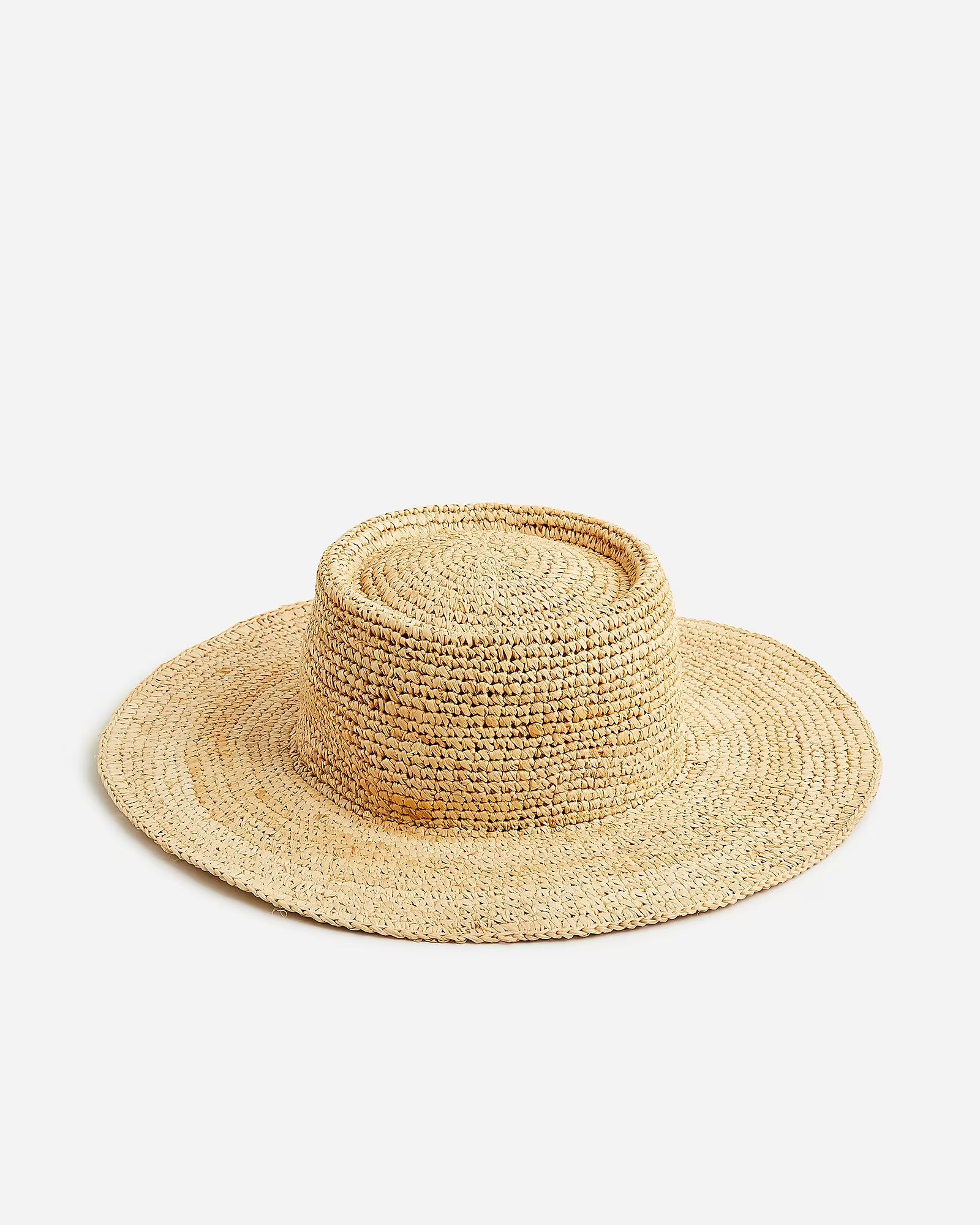 Straight-crown straw hat | J.Crew US