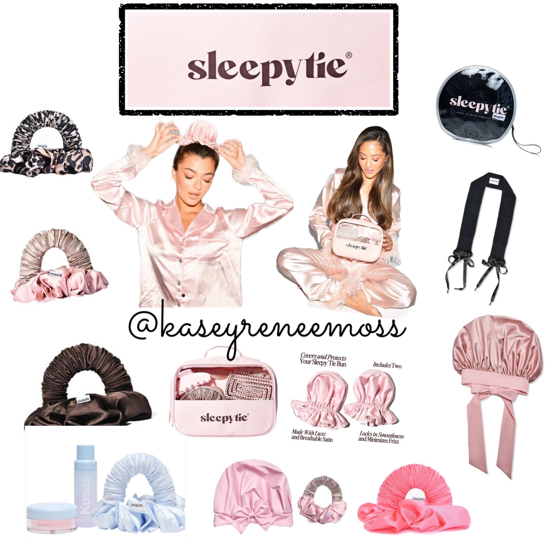 If you aren’t familiar with the Sleepy Tie yet, it’s a product that went viral on TikTok. It promises to “make blowouts last forever” and that you will wake up with perfect hair. Start with a fresh blow out and wear a sleepy tie to bed and wake up with refreshed hair! Shop links below!