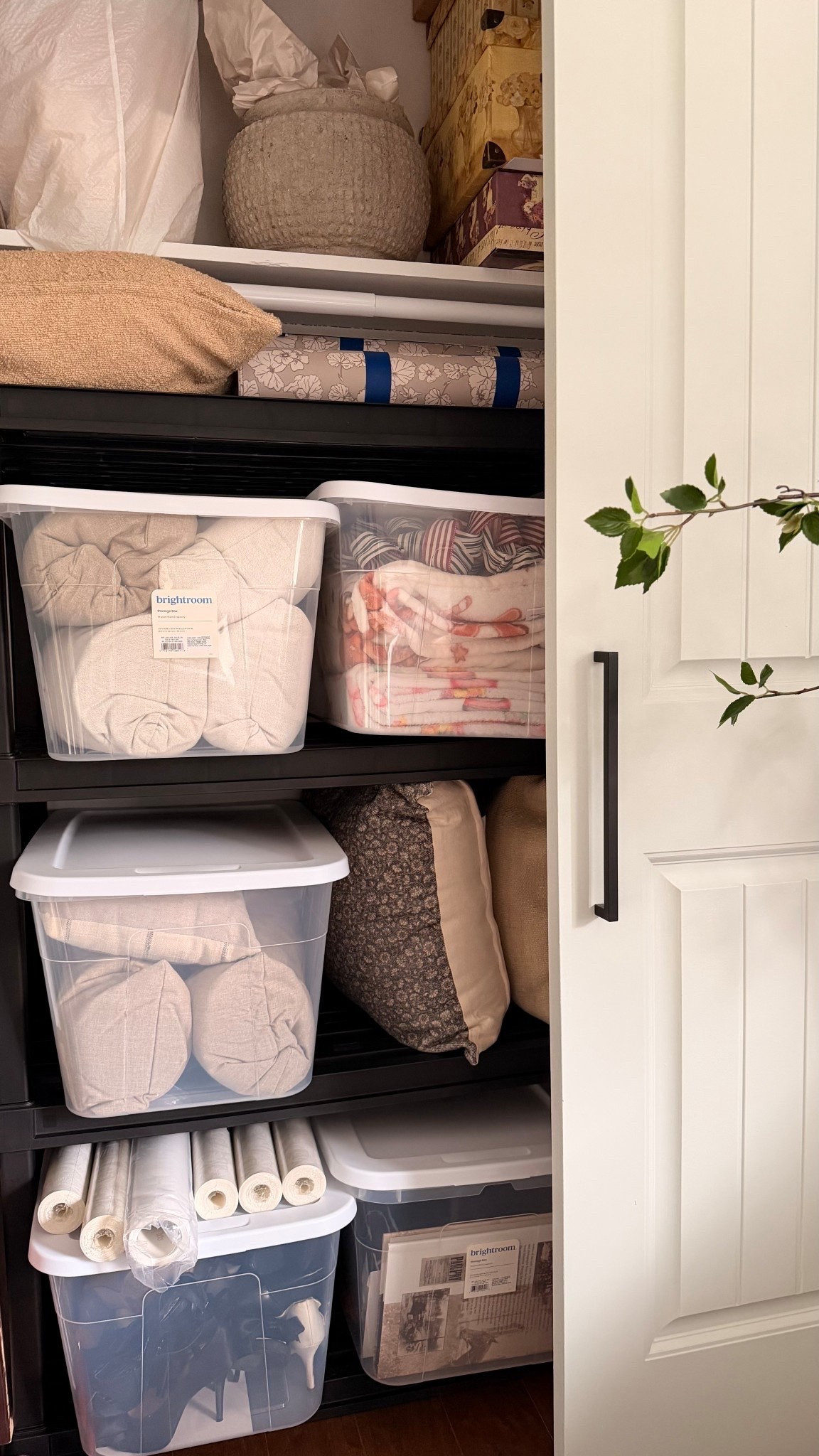 these shelves fit perfectly in the closet to organize my home decor items and pillows

#LTKdayinmylife #LTKHome #LTKSaleAlert