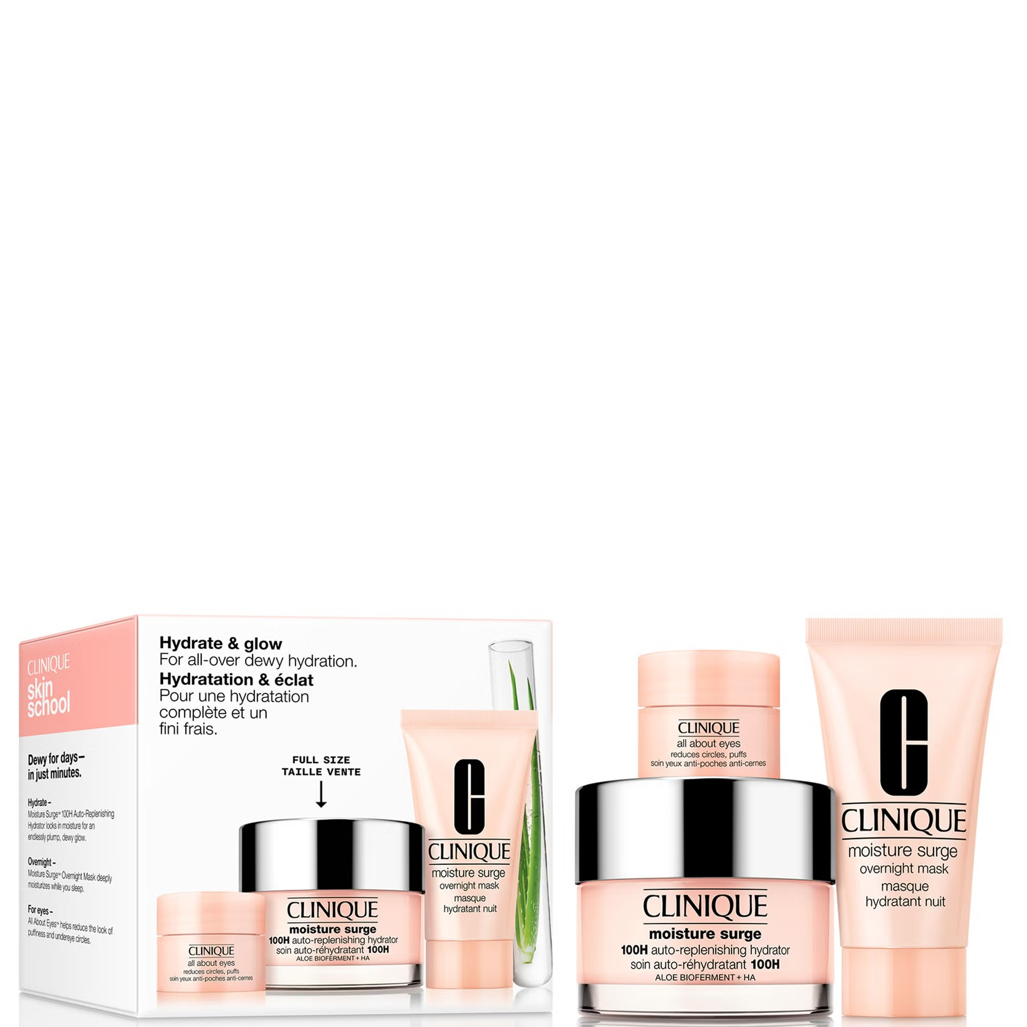 Clinique Hydration & Glow, For All Over Dewy Hydration Gift Set (Worth £66) | Look Fantastic (UK)
