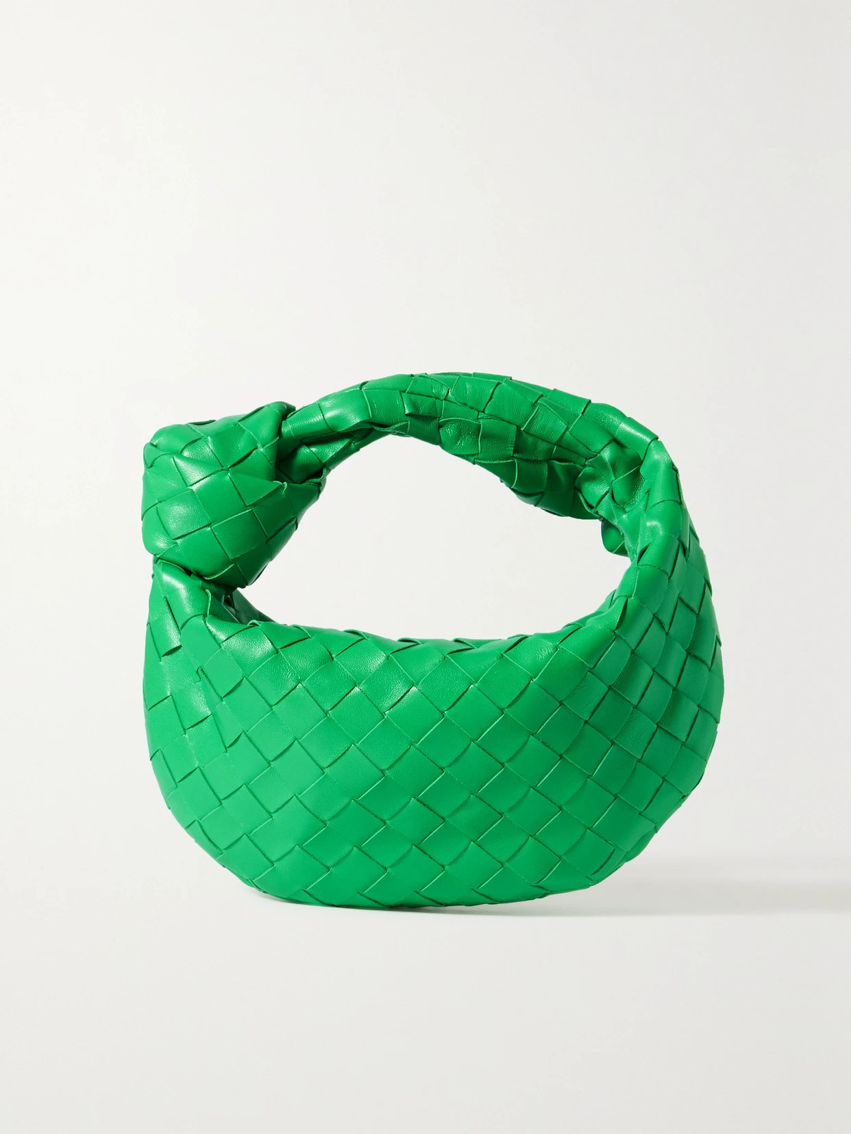 Bottega Veneta - Jodie Mini Intrecciato Leather Tote - Green | NET-A-PORTER (US)