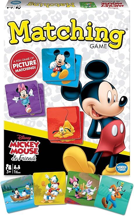 Mickey Mouse and Friends Matching Game by Wonder Forge | For Boys & Girls Age 3 to 5 | A Fun & Fa... | Amazon (US)