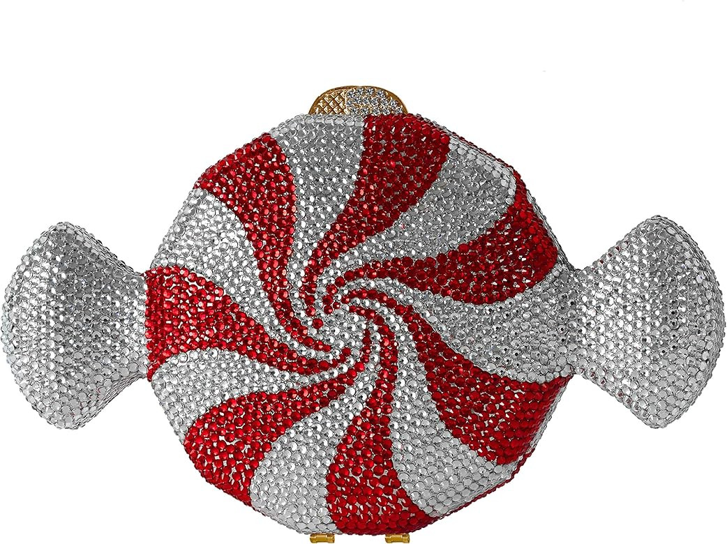 Celebrating You Shop Peppermint Candy Shaped Crystal Holiday Clutch Special Occasion Evening Bag ... | Amazon (US)