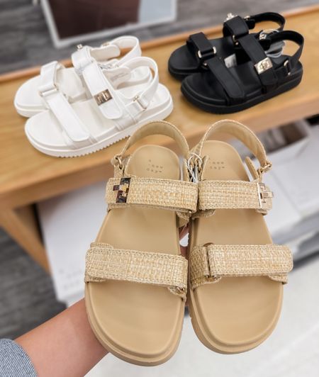 These sold out so fast last year! They’re back and now in 3 colors 👏🏼 Steven Madden “Mona” inspired sandals but only for 29.99 at Target 🎯 Available in black, white, tan and looks like a taupe color coming soon!

#LTKshoecrush #LTKstyletip #LTKfindsunder50