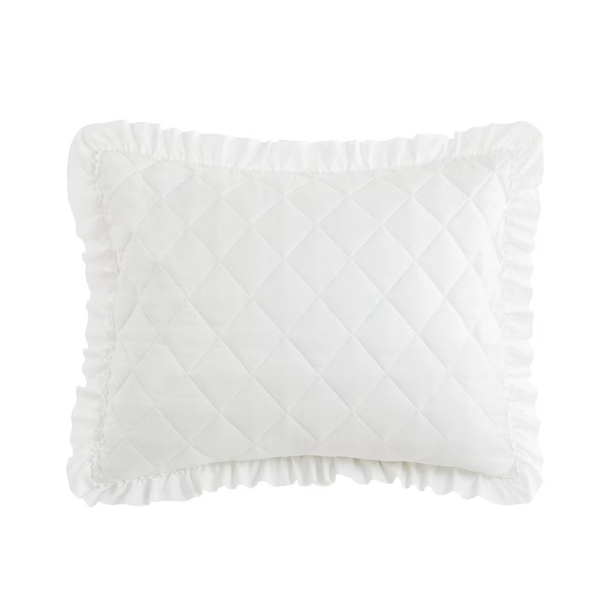 Armoire Collection Standard Ruffle Pillow Sham White | Target