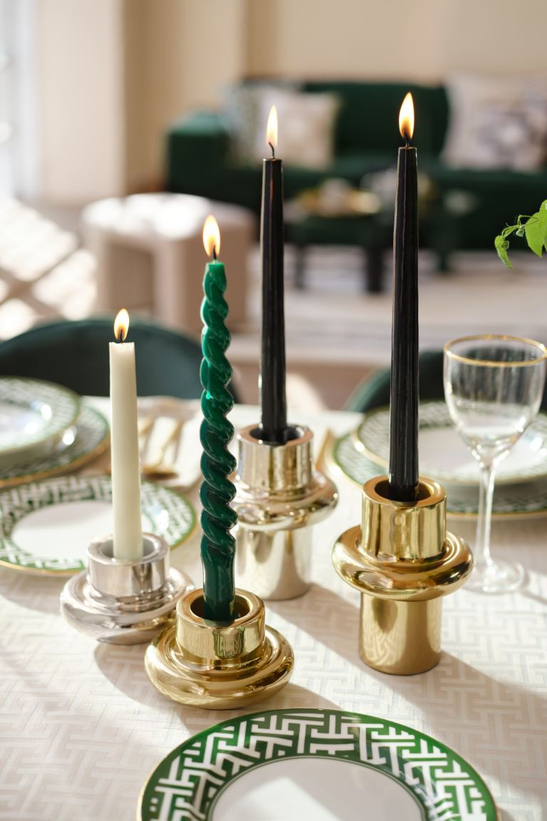 2-pack Spiral Candles | H&M (US + CA)