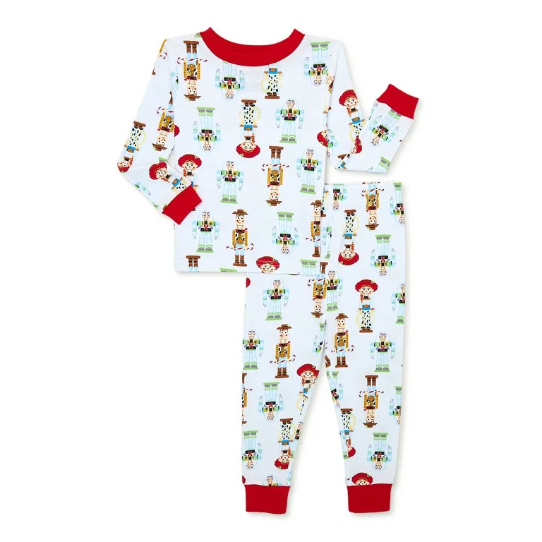 Toy Story Woody & Buzz Christmas Holiday Toddler Boy and Girl Unisex Cotton Pajama Set, 2-Piece, ... | Walmart (US)