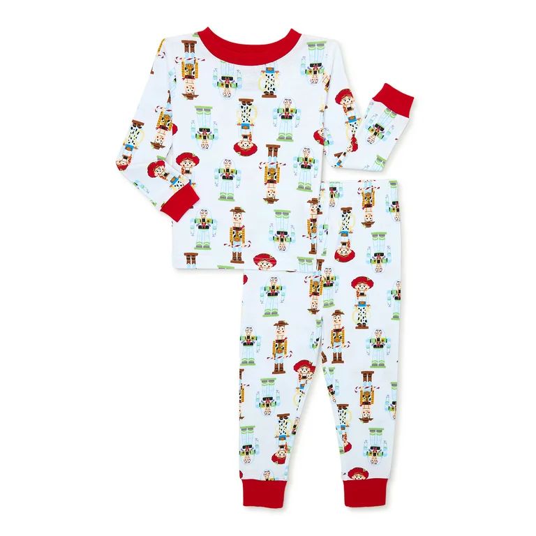 Toy Story Woody & Buzz Christmas Holiday Toddler Boy and Girl Unisex Cotton Pajama Set, 2-Piece, ... | Walmart (US)