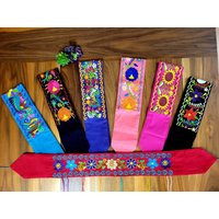 Gorgeous Embroidered Belts -Sash in Floral & Sunflower/ Lindos Cintos Fajo Mexicanos Bordados De Sed | Etsy (US)