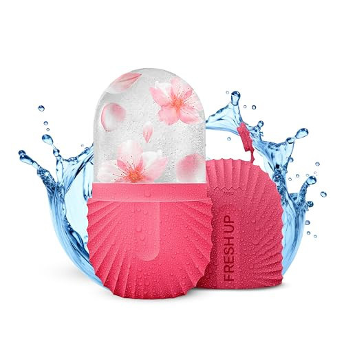 Ice Roller For Face, Fresh up Ice Cube Roller Massager For Face, Reduce puffiness and dark circles, Minimize pores and improve Skin texture (Pink, Ice Roller) | Amazon (US)