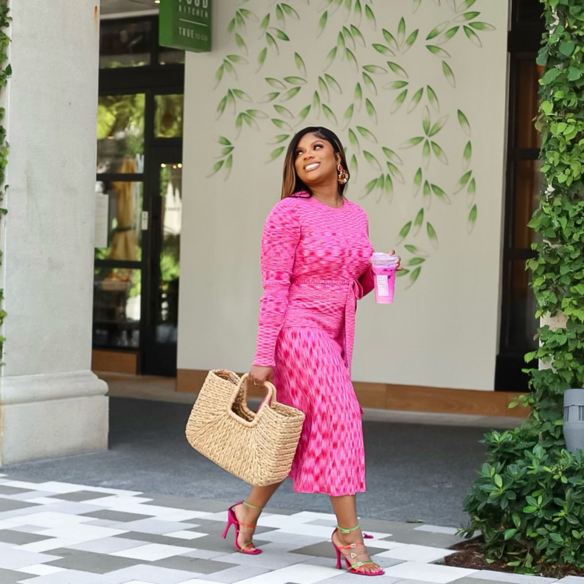 I’m wearing a small, spring dress, Easter dress, spring outfit, midi dress, pink dress 

#LTKstyletip #LTKfindsunder50