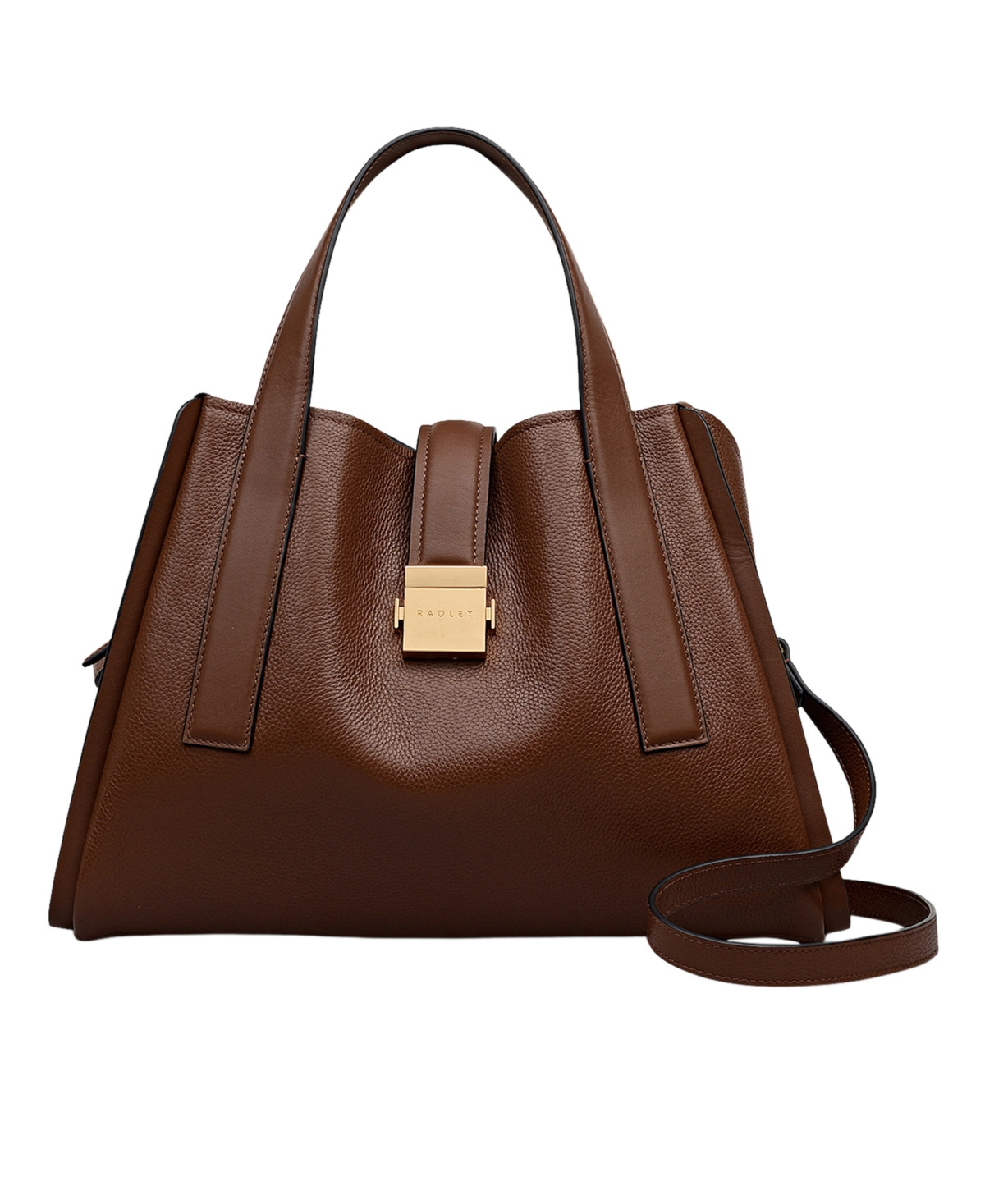 Radley London Sloane Mews Medium Zip Top Grab Satchel Bag - Chocolate | Macy's