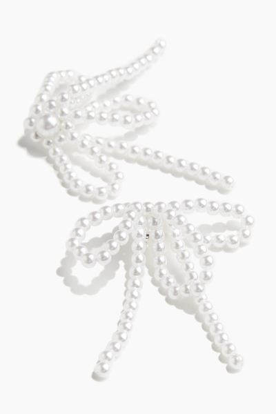 Bow-shaped beaded earrings | H&M (UK, MY, IN, SG, PH, TW, HK)
