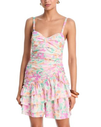 Floral Ruffle Mini Dress - Exclusive | Bloomingdale's (US)