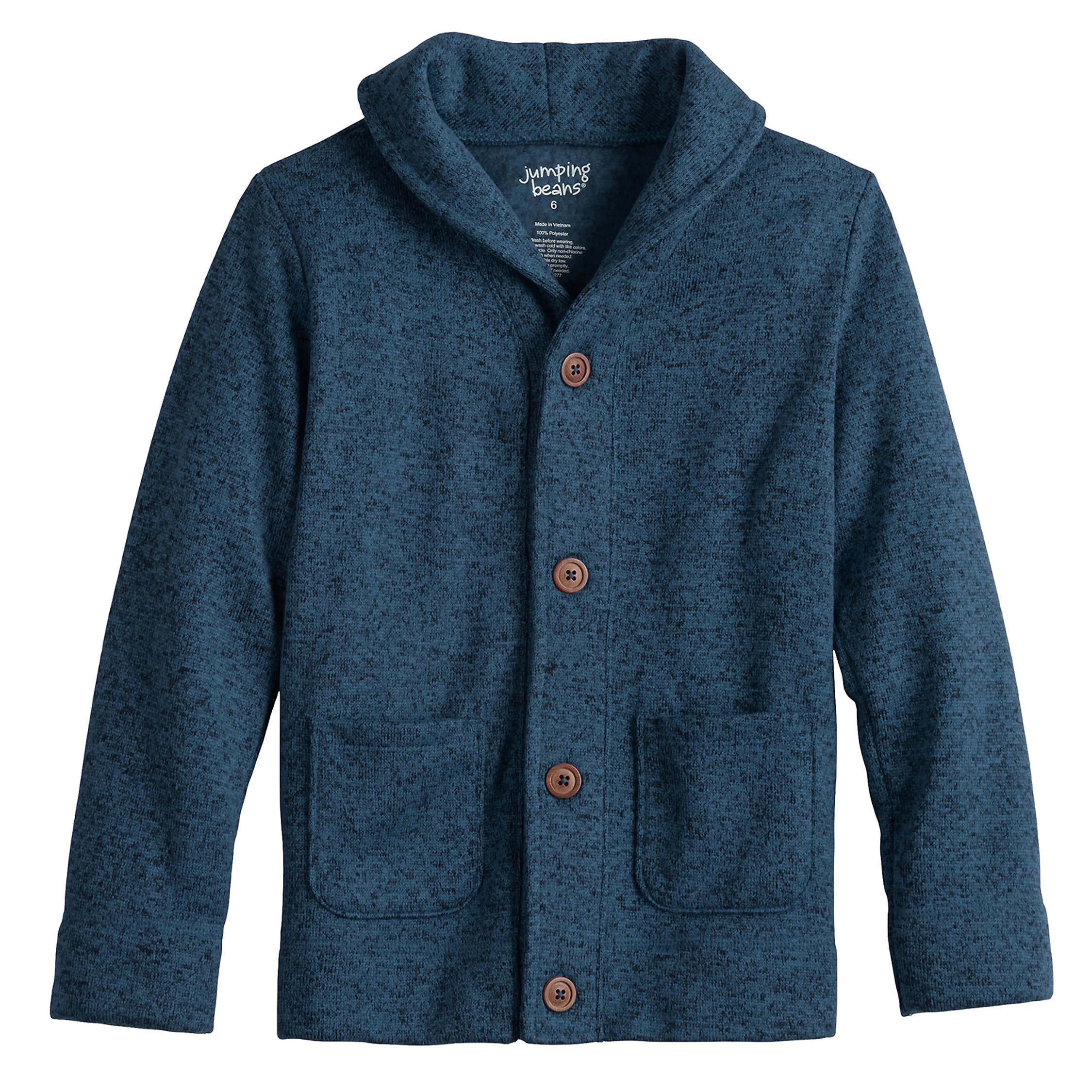 Boys 4-12 Jumping Beans® Sweater Fleece Cardigan | Kohl's