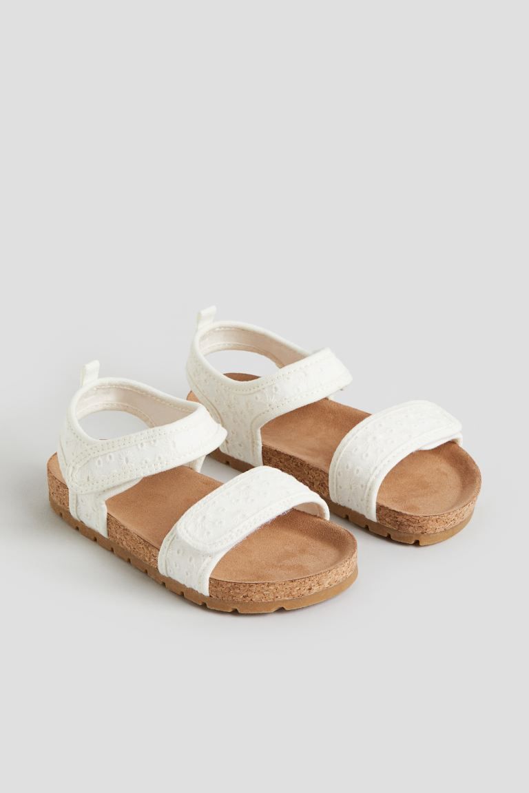 Ankle Strap Sandals - White - Kids | H&M US | H&M (US + CA)