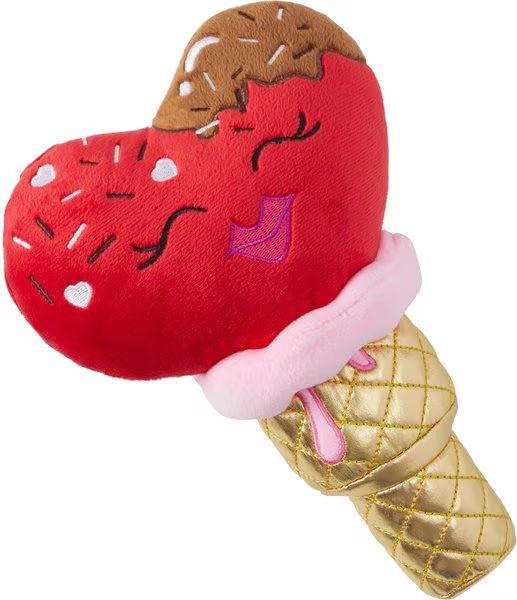 FRISCO Valentine Ice Cream Plush Squeaky Dog Toy, Medium - Chewy.com | Chewy.com