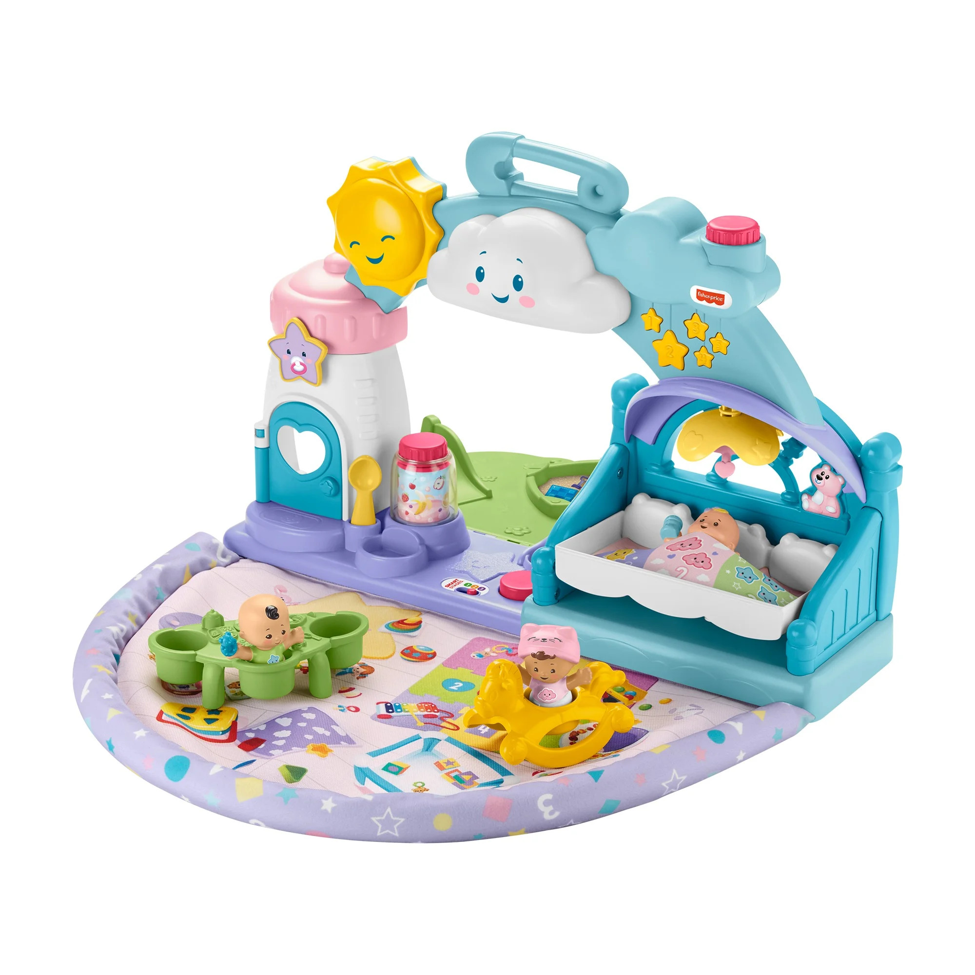 Fisher-Price Little People 1-2-3 Babies Playdate Musical Playset with 3 Multi-color Baby Dolls | Walmart (US)