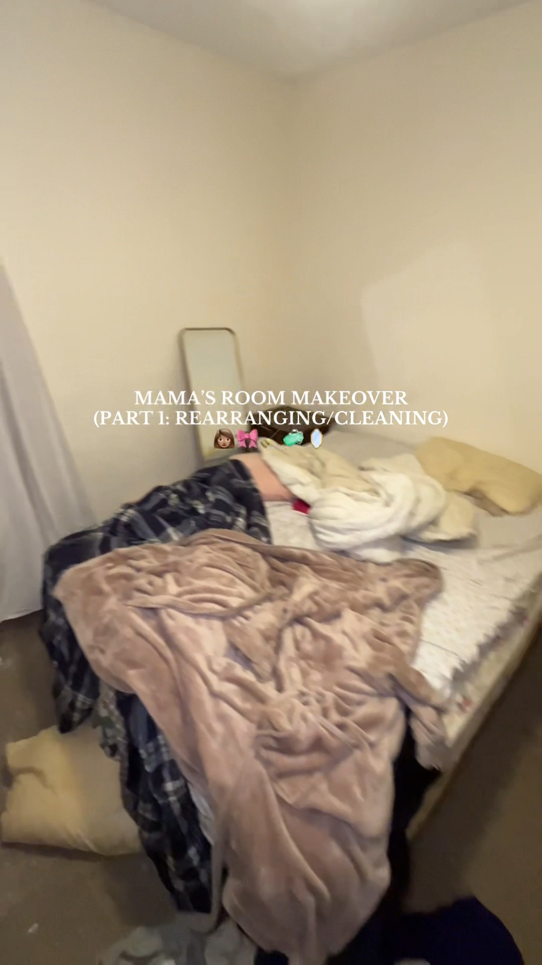 Pt. 1 Mama’s Room Makeover 👩🏽🎀🧺🧹🧼💖 #roommakeover #bedroomideas #roomtransformation #roominspo #bedroomdecor #LTKHome


#LTKxPrimeDay #LTKFamily #LTKVideo