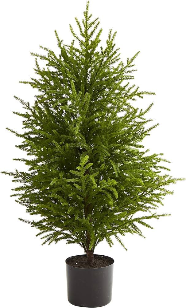 Nearly Natural 40in. Norfolk Island Pine “Natural Look” Artificial Tree,Green | Amazon (US)