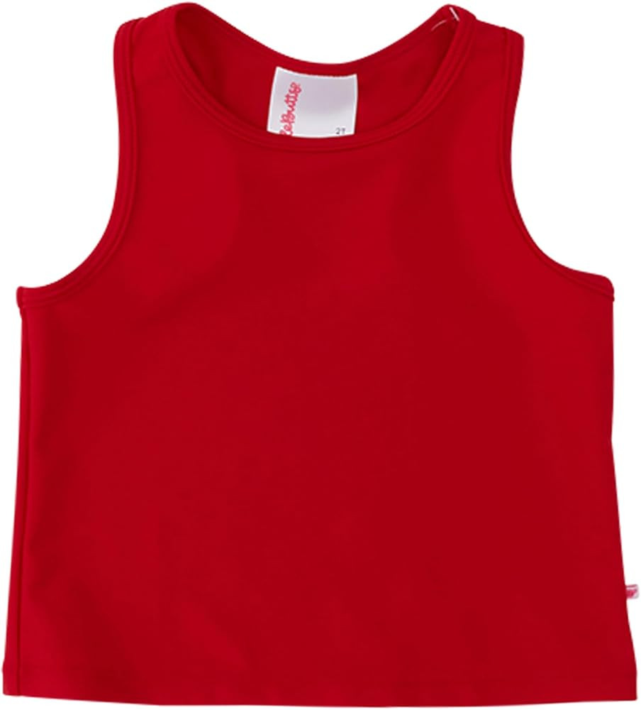 RuffleButts Girls UPF50+ Sun Protected Athletic Active Stretch Tank Top | Amazon (US)