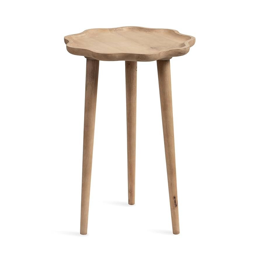 Kate and Laurel Alezar Modern Wooden Round Side Table, 15 x 15 x 22, Light Natural, Transitional ... | Amazon (US)