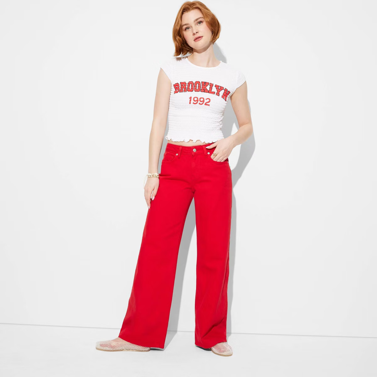 Women's Low-Rise Wide Leg Baggy Jeans - Wild Fable™ | Target