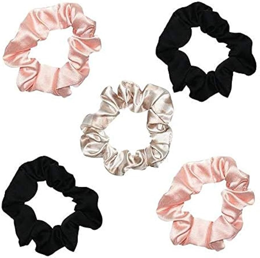 Kitsch Satin Hair Scrunchies for Women - Softer Than Silk Scrunchies for Hair | Satin Scrunchies ... | Amazon (US)