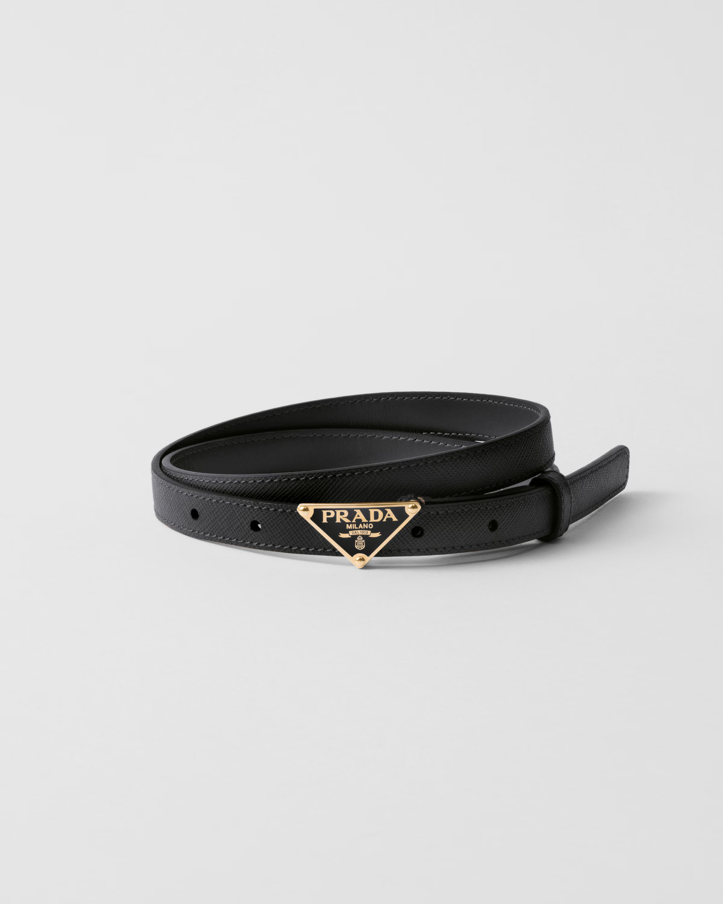 Saffiano leather belt | Prada US