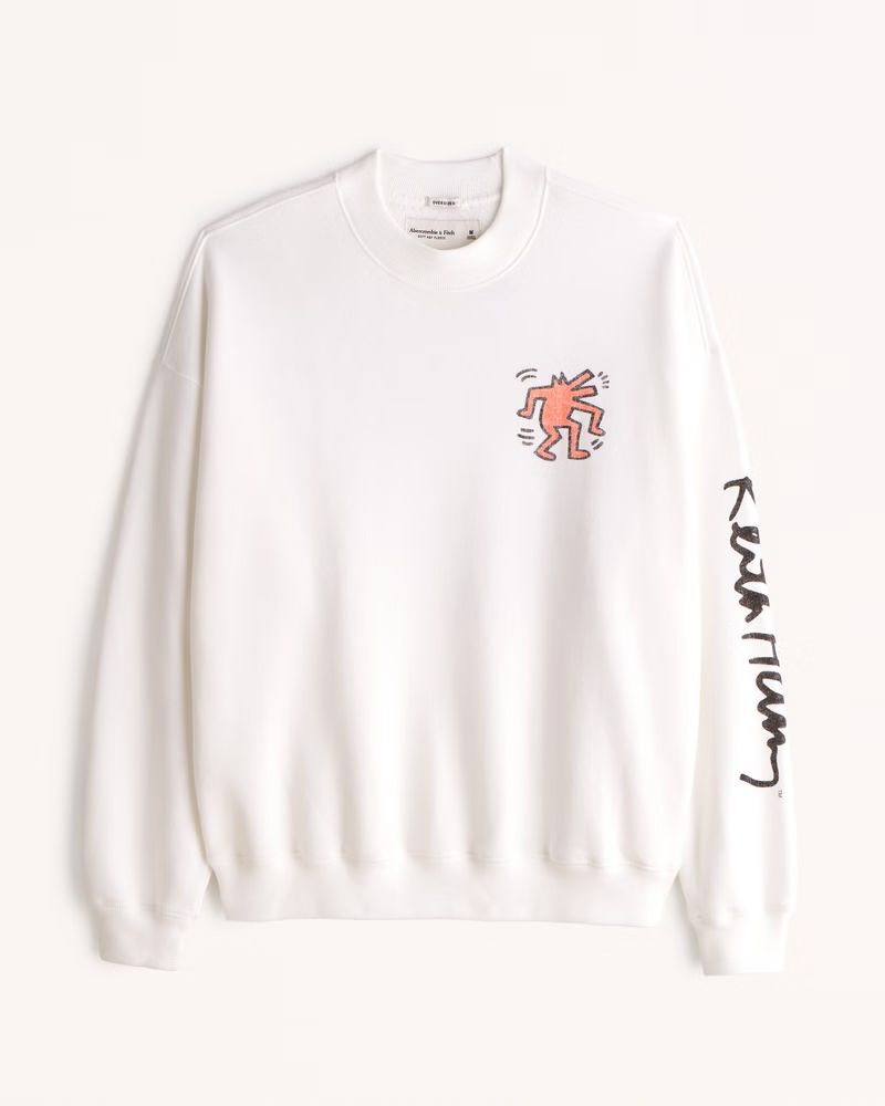 Keith Haring Graphic Crew Sweatshirt | Abercrombie & Fitch (US)