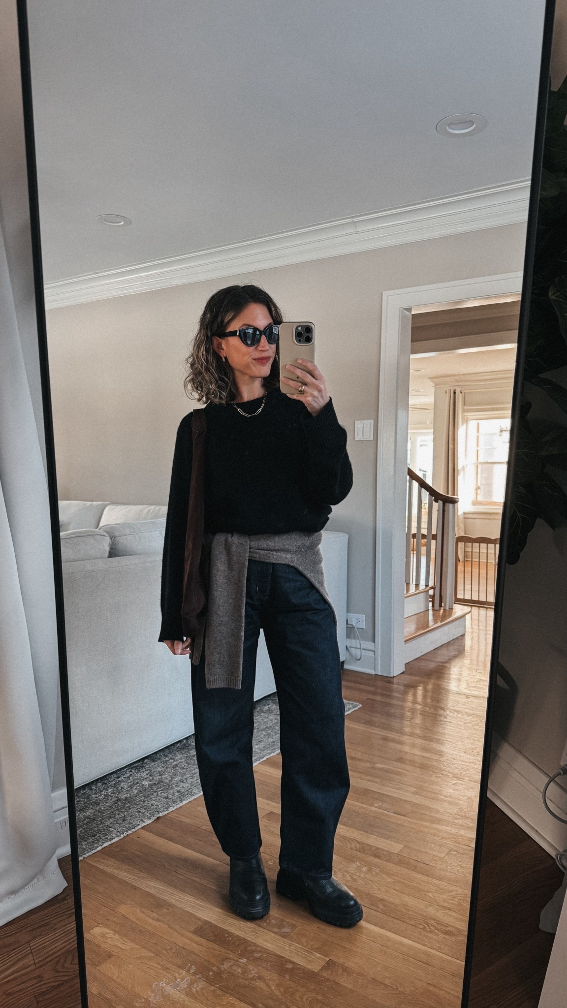 Look of the Day // 1.26

Uniqlo base layer. Quince sweater, XS, TTS for an oversized fit. Reformation taupe sweater, XS, TTS. Madewell denim’s 25P, size up. Maguire shearling lined boots, message me for link. Quince sunglasses. Gap bag. Croissant hoops from Sela designs, ASHLEYROHR10 for 10% off  

#LTKOver40 #LTKPetite #LTKootd