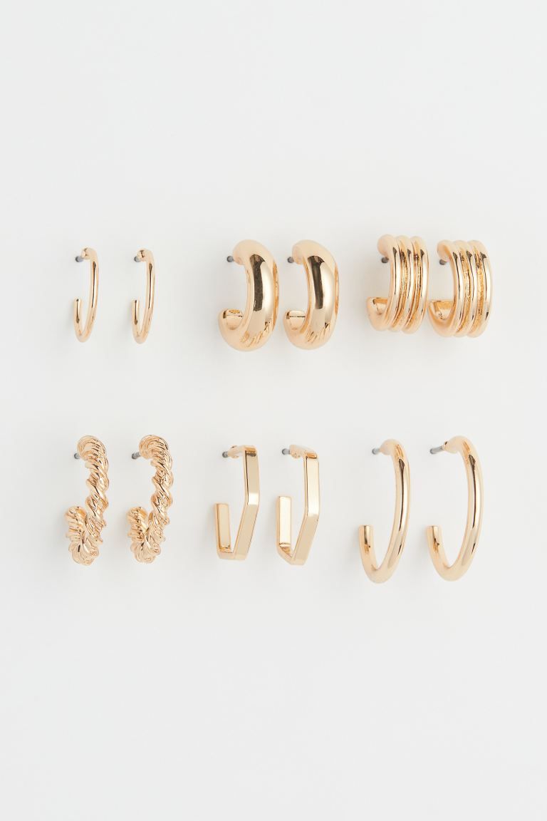 6 Pairs Earrings | H&M (US)