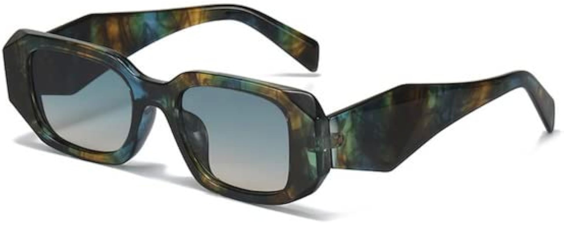 Trendy Retro Y2K Fashion Rectangle Sunglasses Dupe | Amazon (US)
