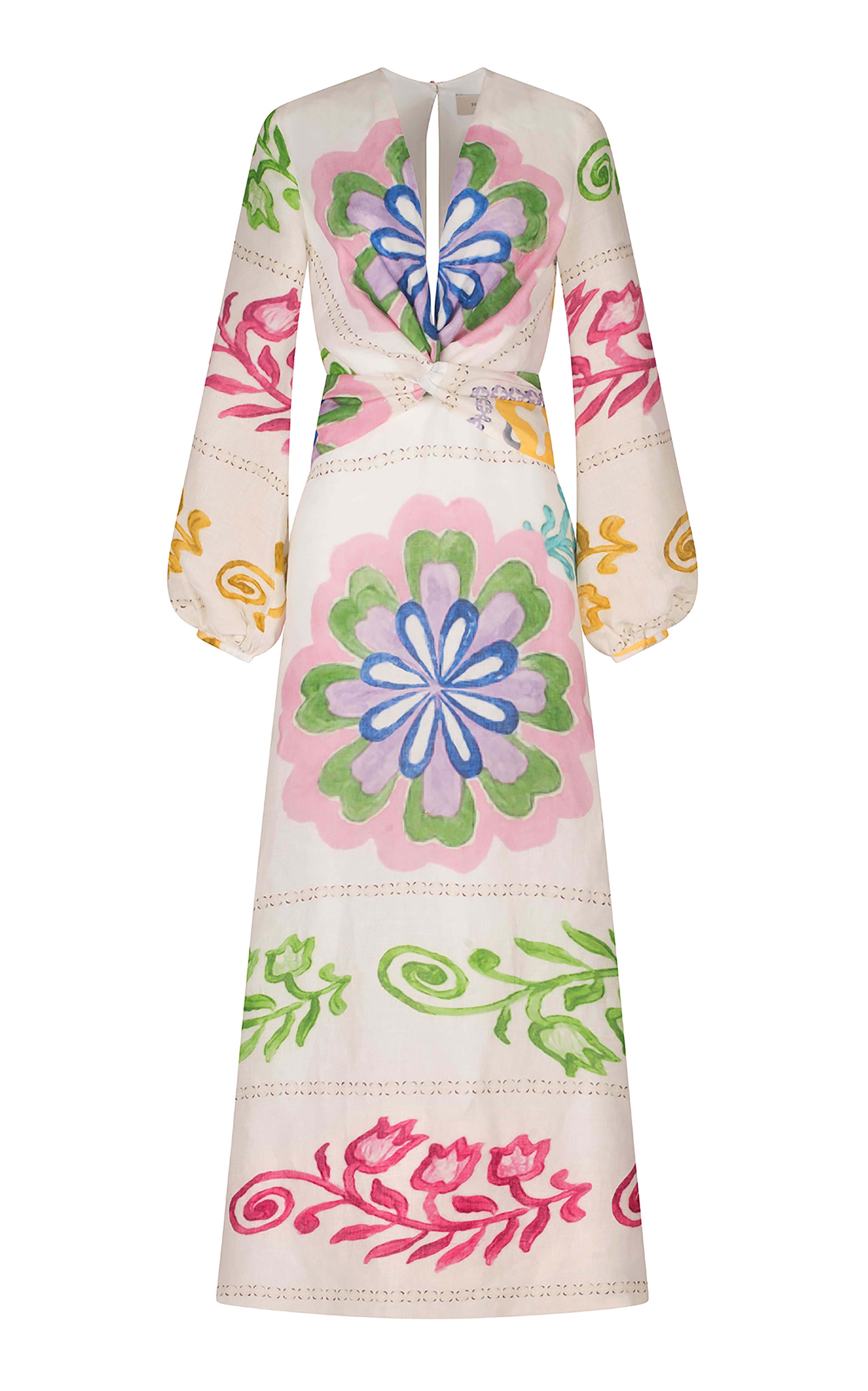 Battia Printed Linen Maxi Dress | Moda Operandi (Global)