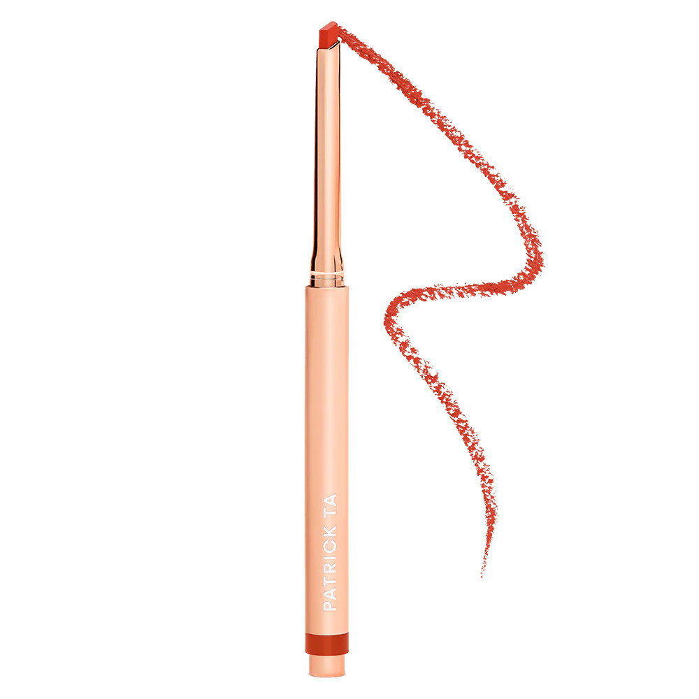 Major Headlines - Precision Lip Crayon - She's Not From Here (Orange Red) | Patrick Ta Beauty