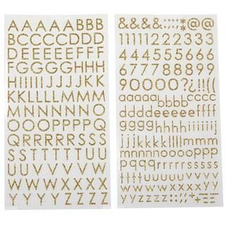 Glitter Block Alphabet Stickers by Recollections™ | Michaels | Michaels Stores
