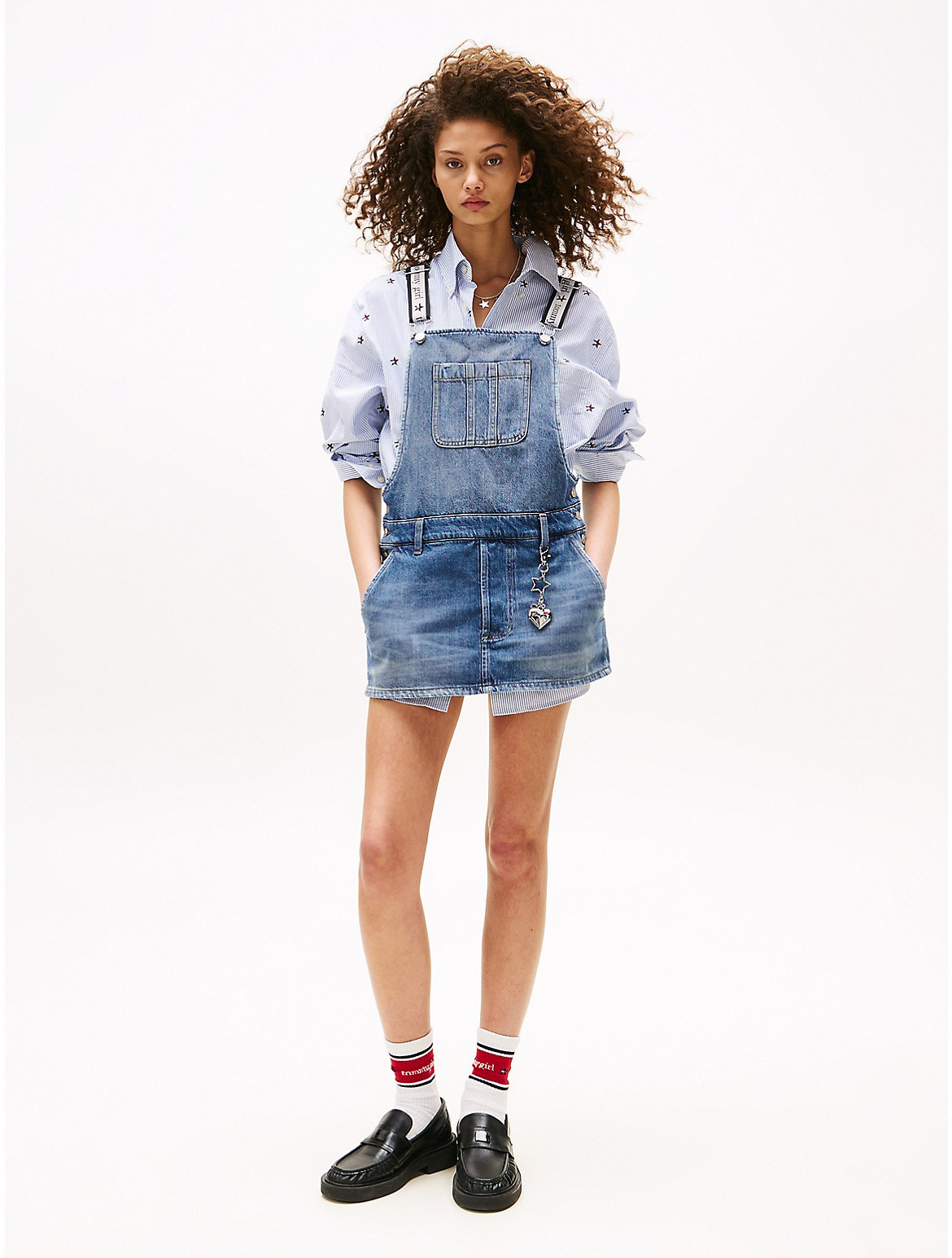 Tommy Hilfiger Women's Tommy Girl Denim Overall Dress - Blue - S | Tommy Hilfiger (US)