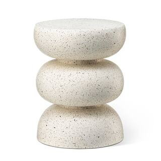 Glitzhome® 18" Multifunctional Faux Terrazzo Garden Stool in White | 14" x 14" x 18" | Michaels® | Michaels Stores