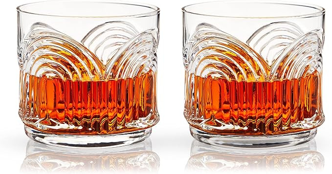 Viski Drinking Glasses, Set of 2, Modern - Clear | Amazon (US)