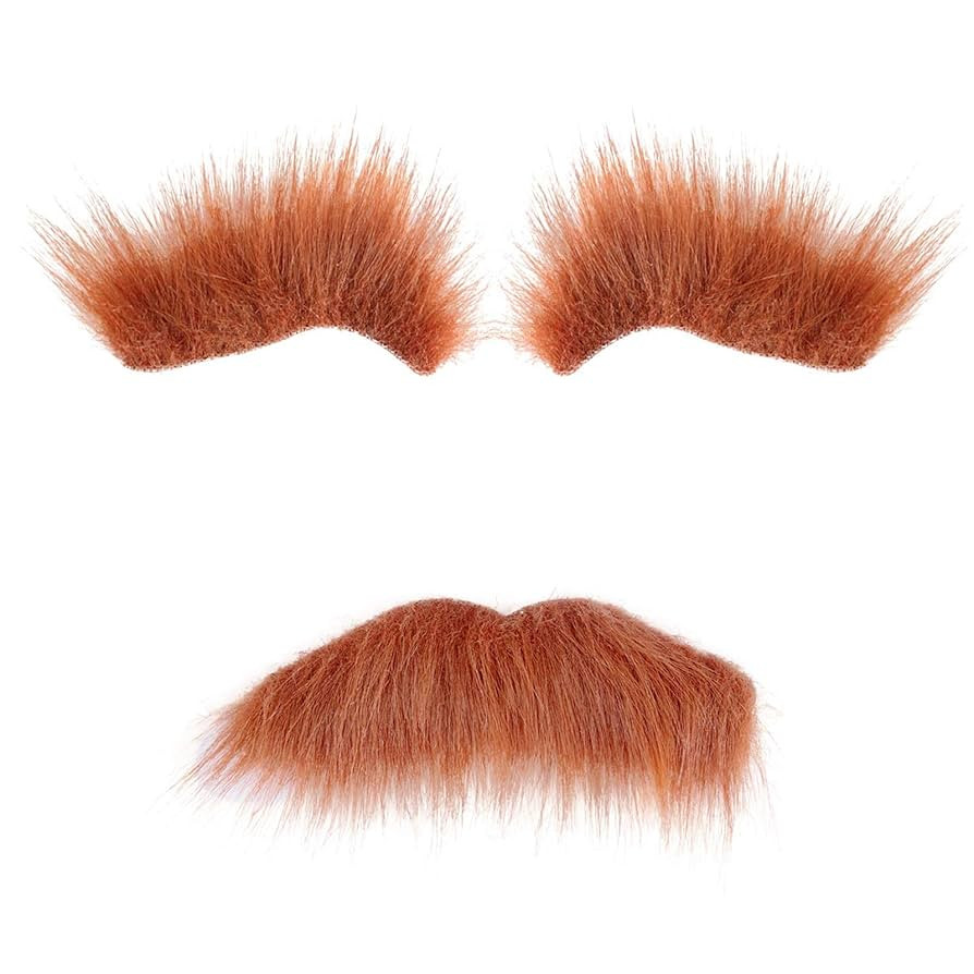 BinaryABC Halloween Costumes Self Adhesive Fake Eyebrows Beard Moustache Facial Hair,Halloween Pa... | Amazon (US)